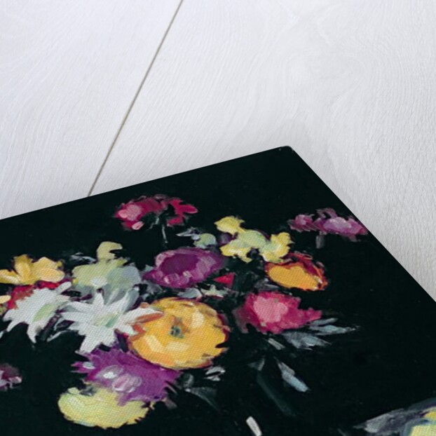 Still Life with Chrysanthemums against Black, c.1912 by Samuel John Peploe