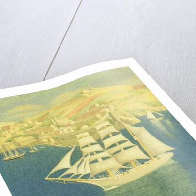 The White Barque at Fowey, 1943 by Joseph Edward Southall