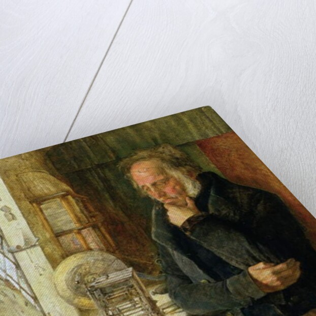 Our Village Clockmaker Solving a Problem, c.1859 by James Campbell