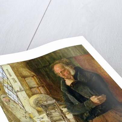 Our Village Clockmaker Solving a Problem, c.1859 by James Campbell