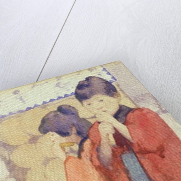 Portrait of two Japanese children, 1895-96 by Mortimer Ludington Menpes