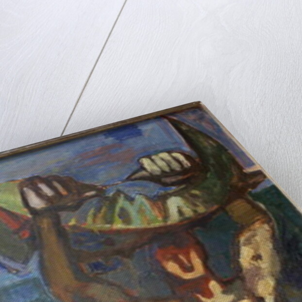 Sicilian Fisherman, 1960 by Alberto Morrocco