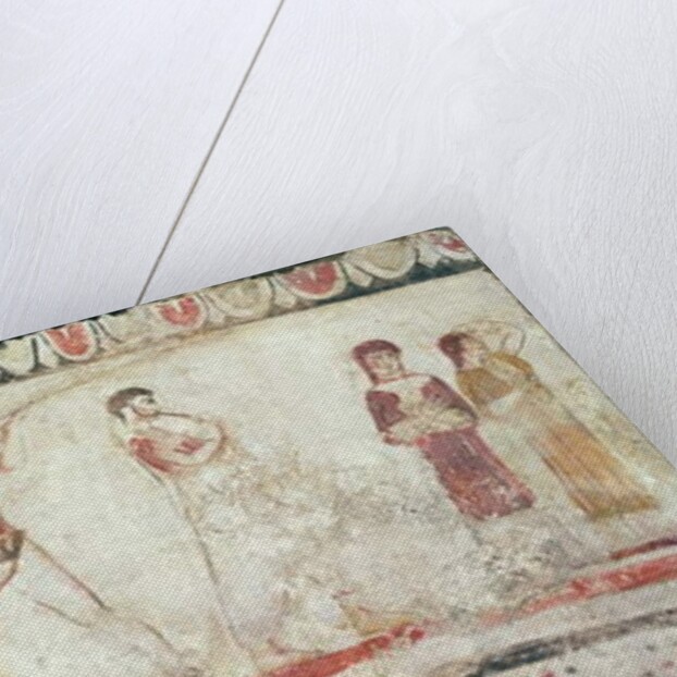 Warriors fighting by Etruscan