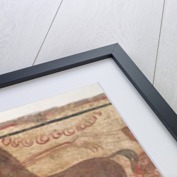 Chariot racing, detail from a tomb chamber, 330-320 BC by Etruscan