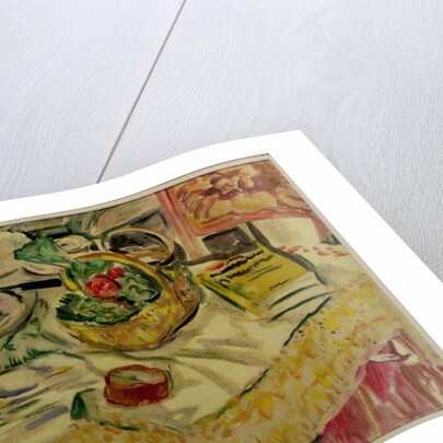 Still Life with a Basket of Vegetables by George Leslie Hunter