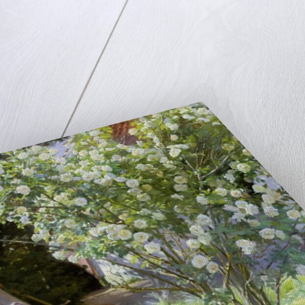 Roses, or The Artist's Wife in the Garden at Skagen, 1883 by Peder Severin Kroyer