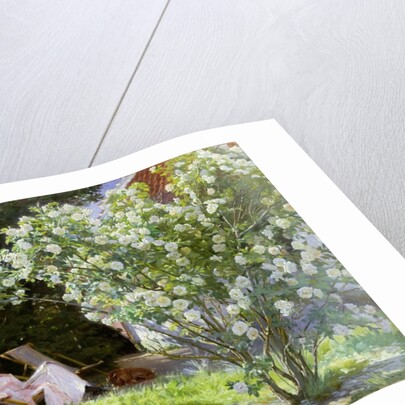 Roses, or The Artist's Wife in the Garden at Skagen, 1883 by Peder Severin Kroyer