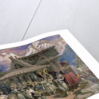 Puja at Chini Bashahr, Himalayas, c.1859-66 by William 'Crimea' Simpson