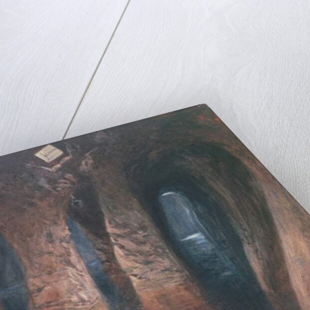 Bahr El Khabeer on The Great Sea: rockcut cisterns under the site of Solomon's Temple, 1870 by William 'Crimea' Simpson