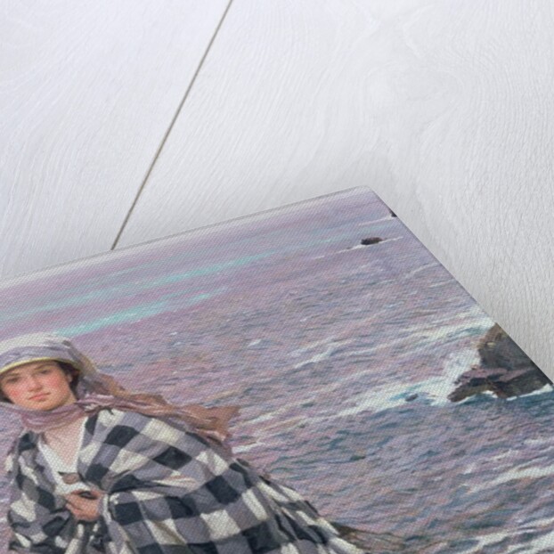 The Checked Shawl, 1915 by Algernon Mayow Talmage