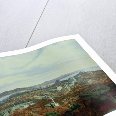 Panorama of Constantinople from the Suleymaniye Camii, 1844 by Hubert Sattler