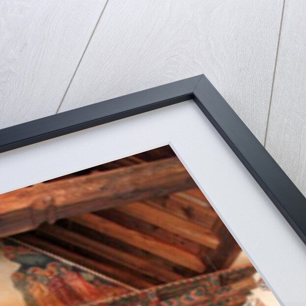 Sanctuary and Altar in Michael Archangel Church in Pedoulas, Cyprus. Painted churches UNESCO site Troodos, Cyprus by Anonymous