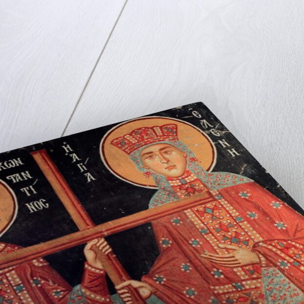 The Byzantine Fresco from the 15th century by Anonymous