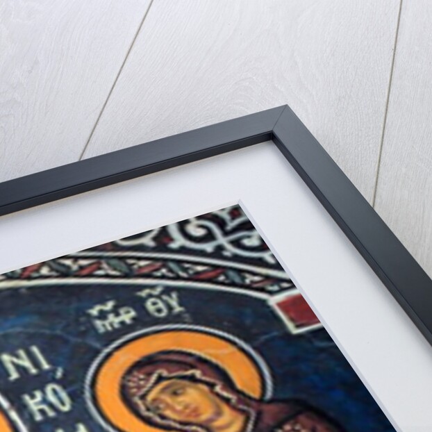 Saint Nicholas surrounds Christ and Mary Byzantine fresco by Anonymous