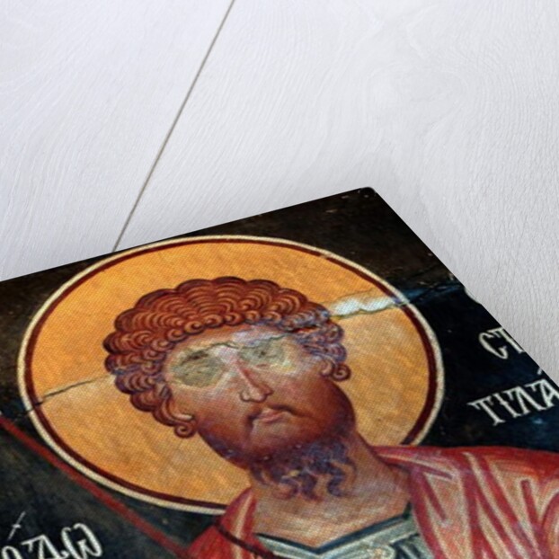 The Byzantine Fresco from the 15th century by Anonymous