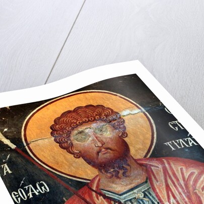 The Byzantine Fresco from the 15th century by Anonymous