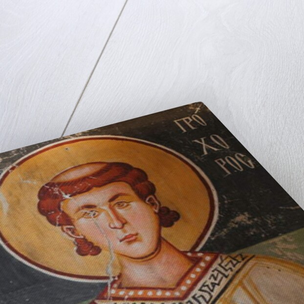 The Byzantine Fresco from the 15th century by Anonymous