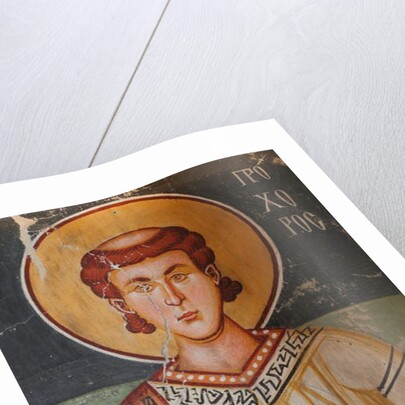 The Byzantine Fresco from the 15th century by Anonymous