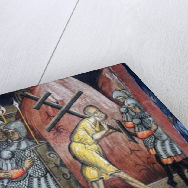 The passion of Christ Simon is carrying the cross by Anonymous