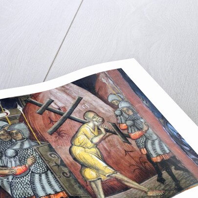 The passion of Christ Simon is carrying the cross by Anonymous