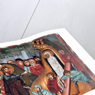 Episodes of Jesus Christ's life: the raising of Lazarus, 15th century by Anonymous