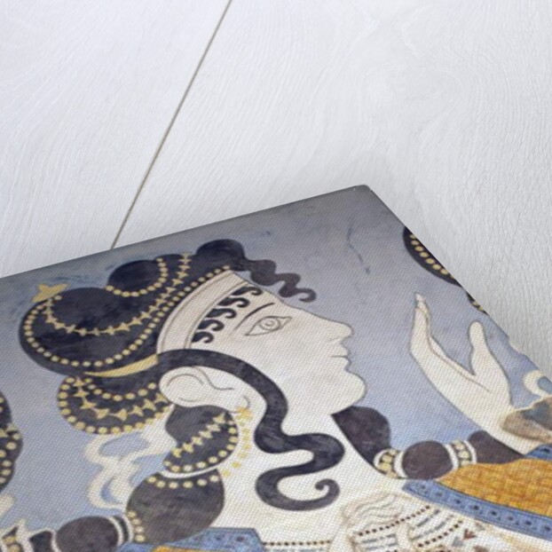 Details of the Ladies in blue”fresco by Minoan Minoan