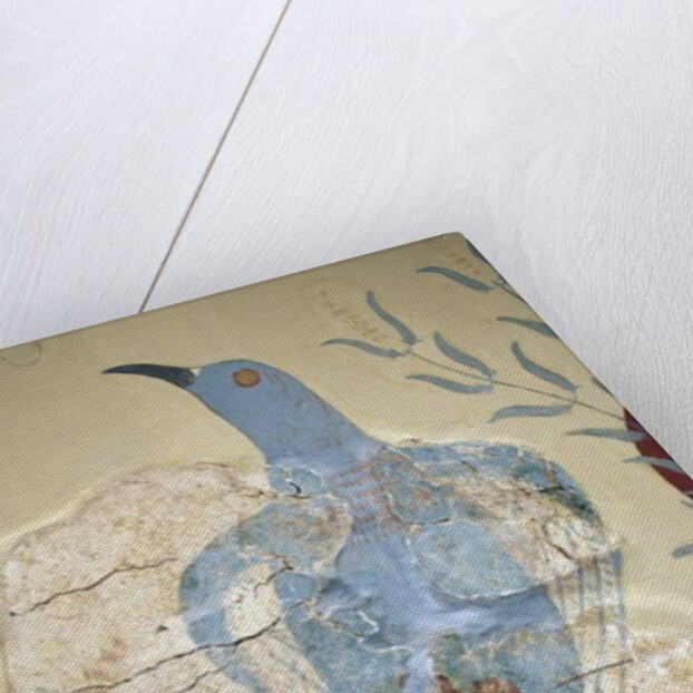 Minoen art. Detail of the Blue bird” Fresco by Minoan Minoan