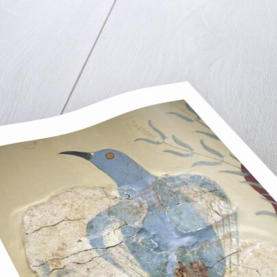 Minoen art. Detail of the Blue bird” Fresco by Minoan Minoan