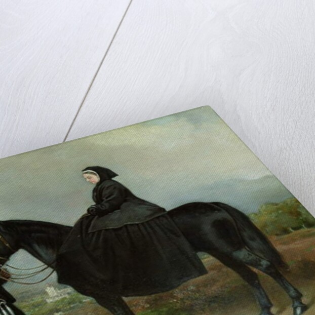 Queen Victoria on Horseback with John Brown by Charles Burton Barber