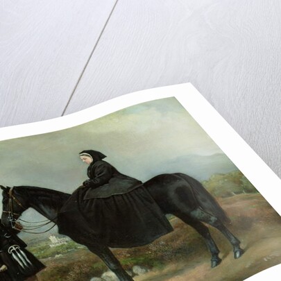 Queen Victoria on Horseback with John Brown by Charles Burton Barber