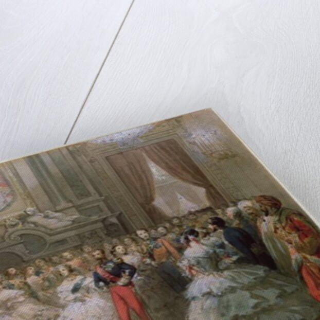 Queen Victoria and Prince Albert at a gala dinner given by Napoleon III and Eugenie, 1853 by Hippolyte Louis & Polydore Pauquet