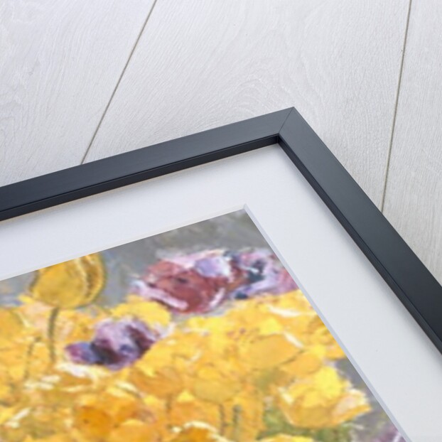 Still Life with Yellow Tulips by Carl Moll