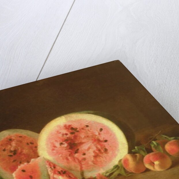 Still Life with Watermelon, 1865 by William Wheeler