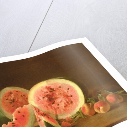 Still Life with Watermelon, 1865 by William Wheeler