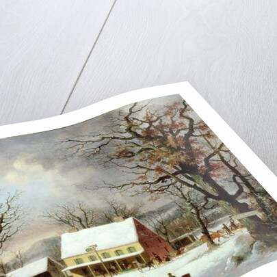 Seven Miles to Farmington, c.1853 by George Henry Durrie