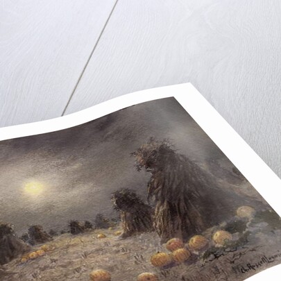 Autumn Harvest by Moonlight by Charles Russell Loomis