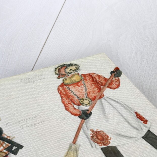 Costume design for 'The Flea', by Yevgeny Zamyatin, 1924 by Boris Mikhailovich Kustodiev