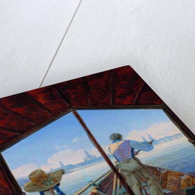 Early morning on the Elbe, near Dresden, 1827 by Karl Gustav Carus