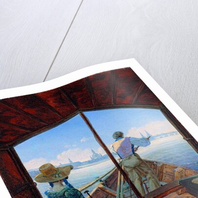 Early morning on the Elbe, near Dresden, 1827 by Karl Gustav Carus