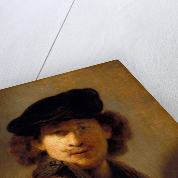 Self portrait with velvet cap, 1634 by Rembrandt Harmensz. van Rijn