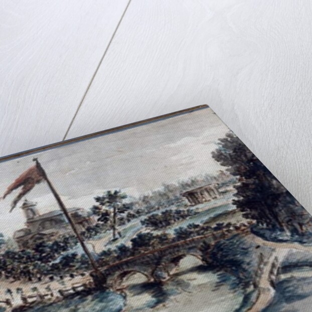 View of the Pavlovsk Park with the Hospital of St Mary Magdalene, c.1783 by Domenico Felice Lamoni