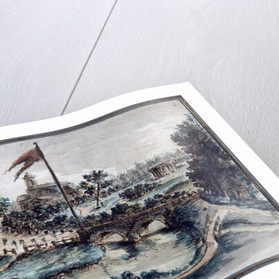 View of the Pavlovsk Park with the Hospital of St Mary Magdalene, c.1783 by Domenico Felice Lamoni