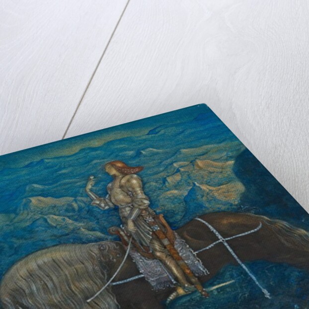 A knight by John Bauer