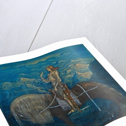 A knight by John Bauer