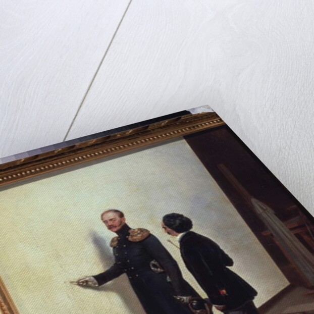 Tsar and Artist. Emperor Nicholas I in the artist's atelier, 1883 by Bogdan Willewalde