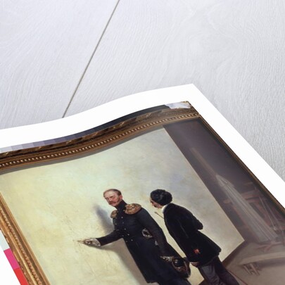 Tsar and Artist. Emperor Nicholas I in the artist's atelier, 1883 by Bogdan Willewalde