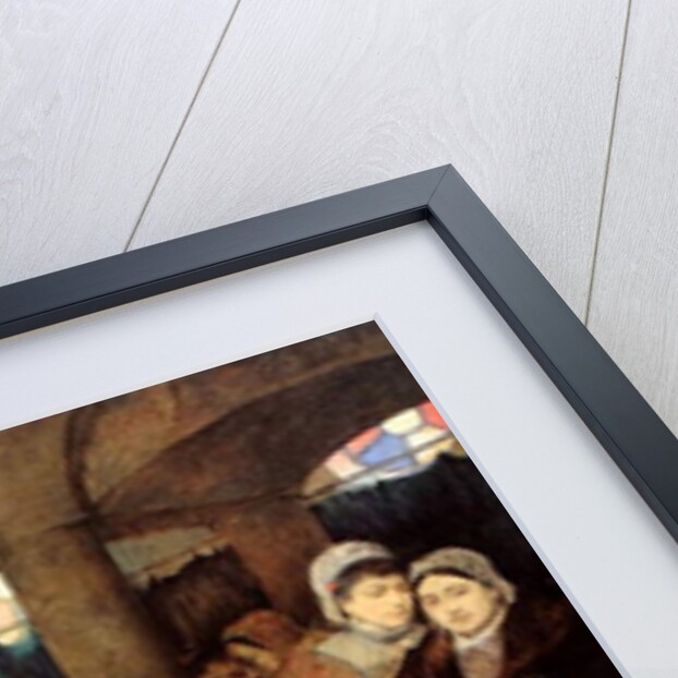 Jews praying in the Synagogue on Yom Kippur, 19th century by Maurycy Gottlieb