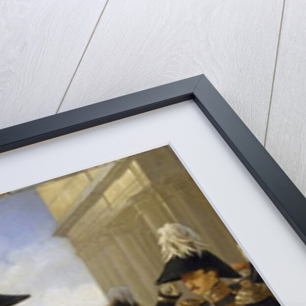 Emperor Nicholas I accepts the official report of the prince Lobanov-Rostovsky, 19th century by Adolphe Ladurner