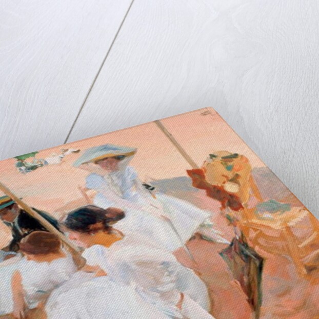 Under the Parasol, on the Beach at Zarautz, 1905 by Joaquin Sorolla y Bastida