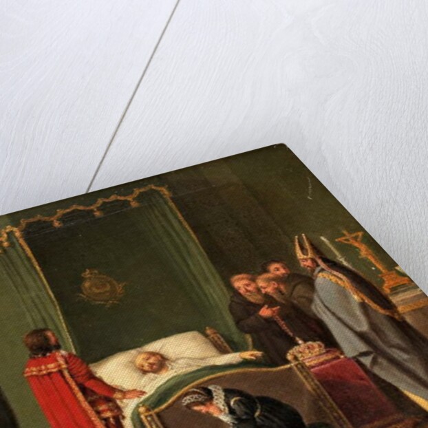 Sten Sture by the Deathbed of King Charles VIII of Sweden by Pehr Hillestrom